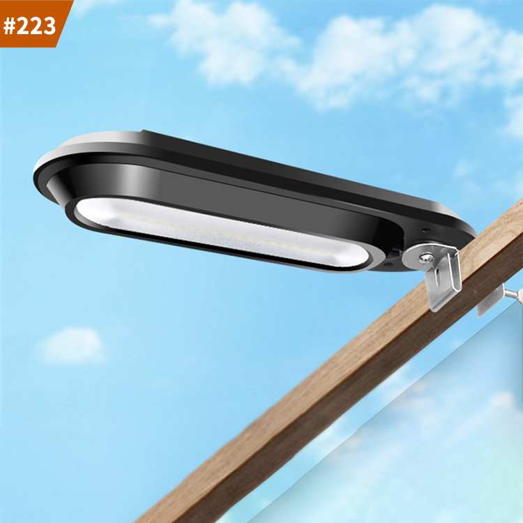 solar fence light