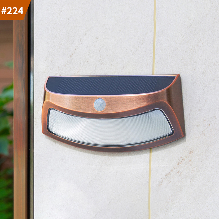 led solar wall light