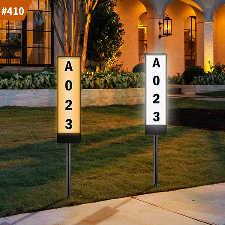 solar powered house numbers