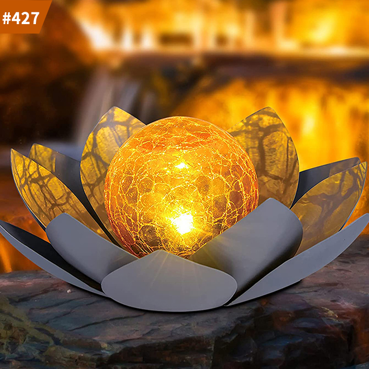 outdoor garden fence decor solar power light