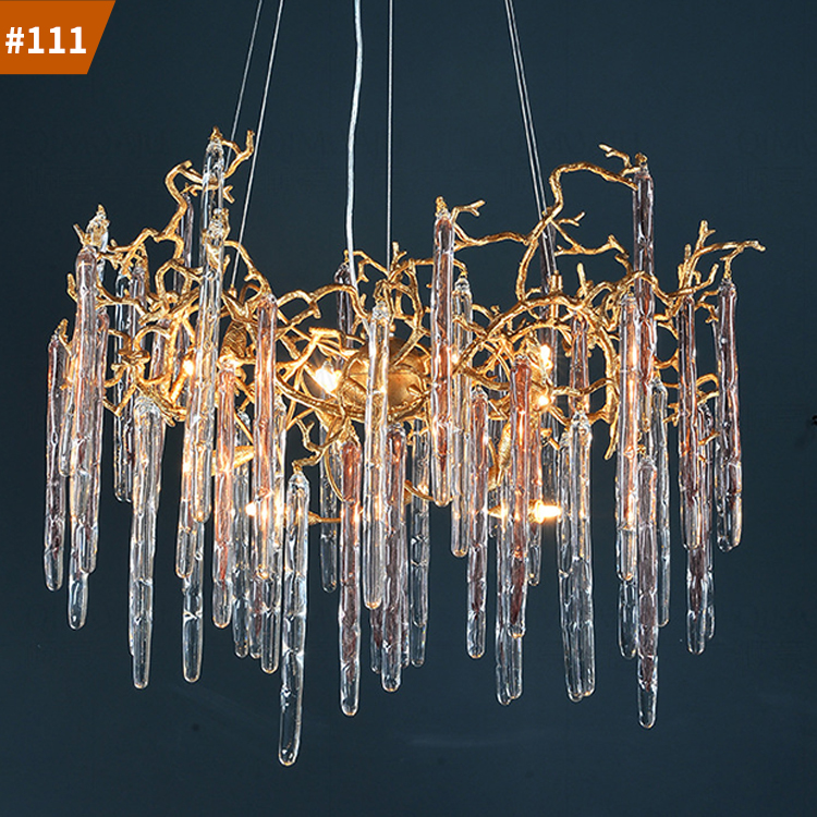 rain drop dining living room hotel ceiling pendant light crystal chandeliers