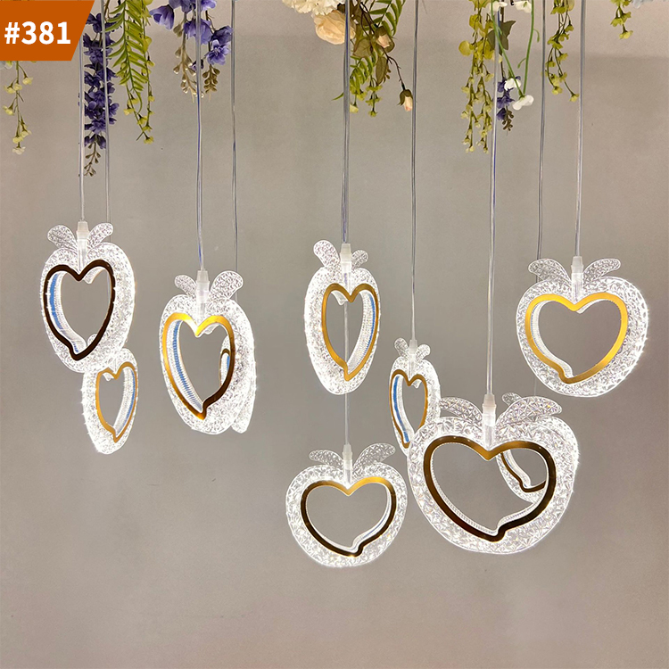 wedding drapping chandeliers