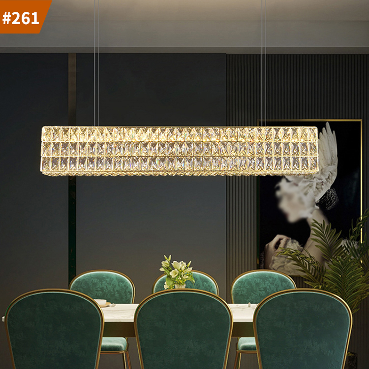crystal rectangle chandelier