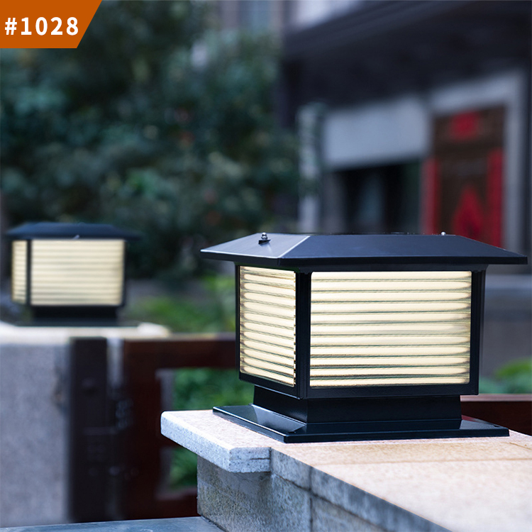 solar powered pillar lights
