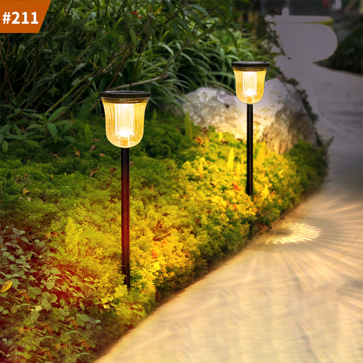 solar stake lights outdoor garden