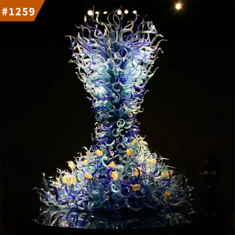 blown glass pendant light