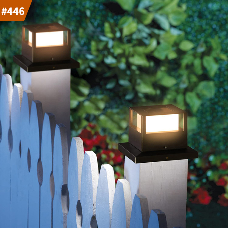 solar led pillar lights