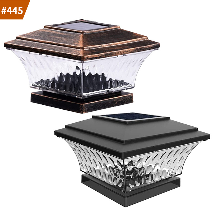 solar post cap lights