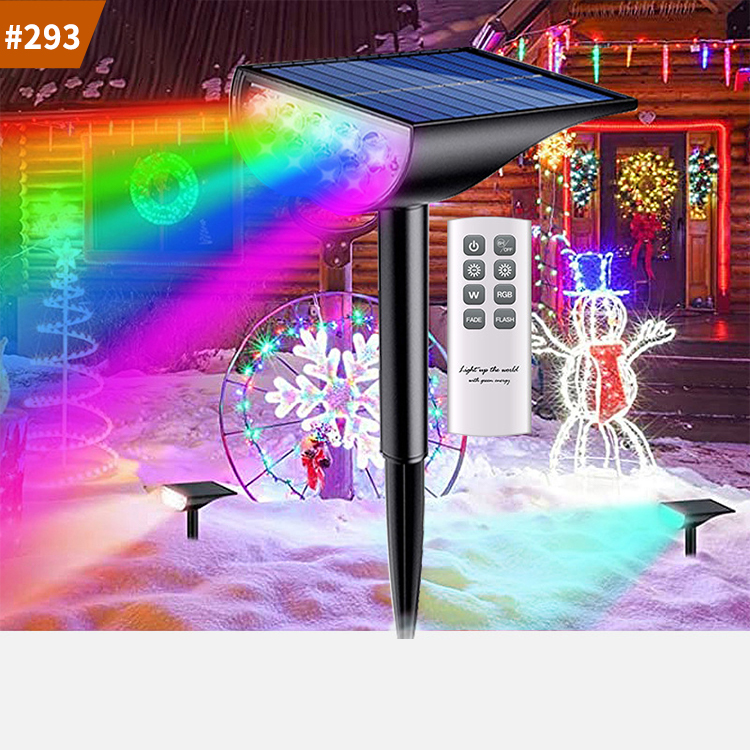 rgb solar lawn light