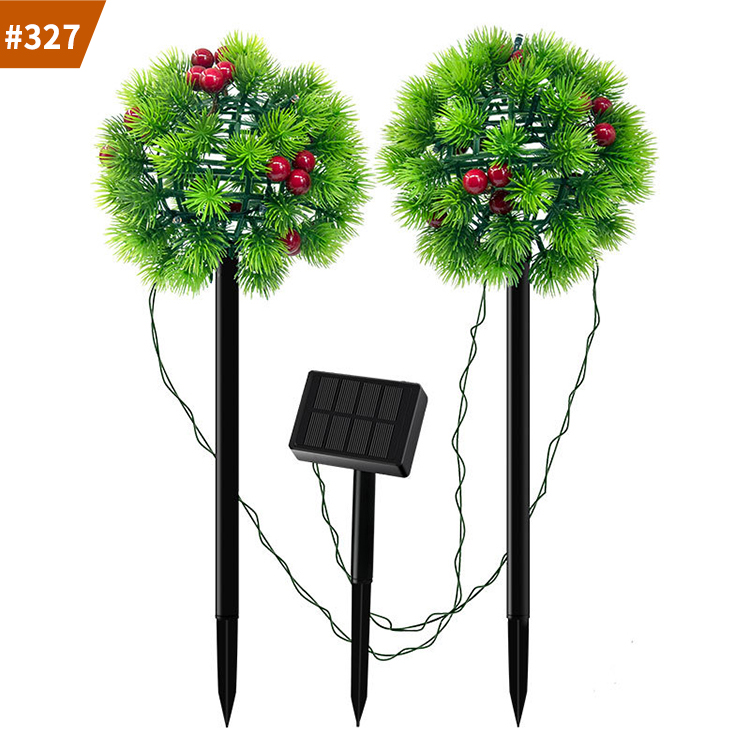 solar lamp one drag two pine needle