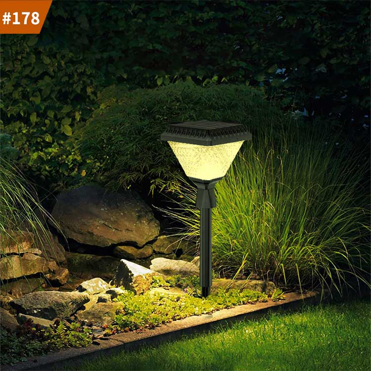 outdoor solar pillar light