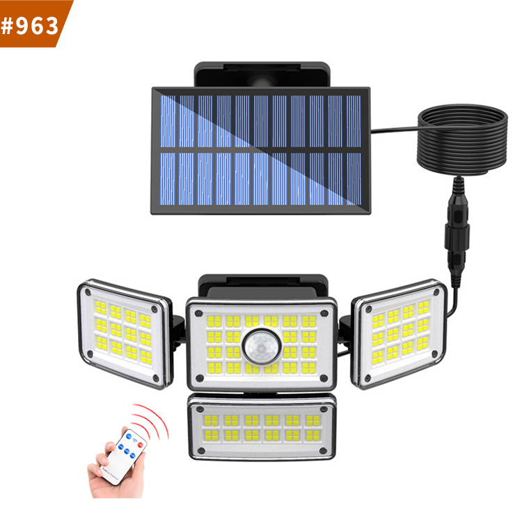 split solar wall light