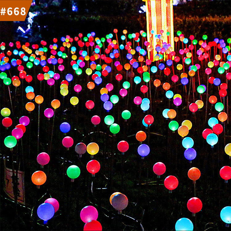 led round ball outdoor light