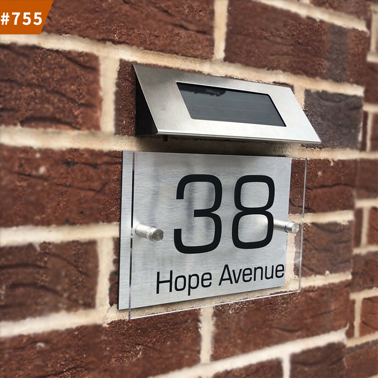 house number led light