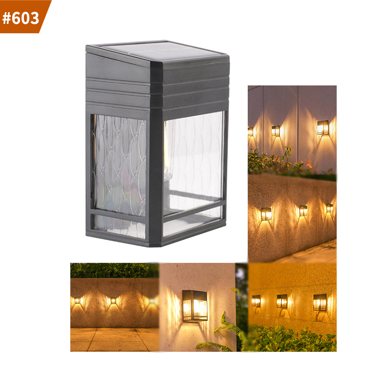 outdoor wall lights solar waterproof