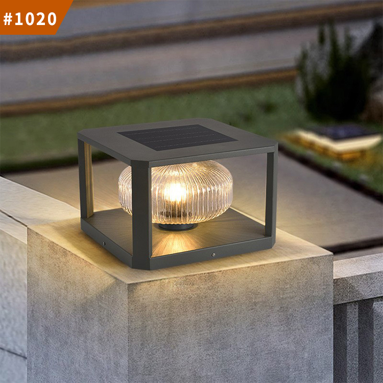 garden lights pillar mount