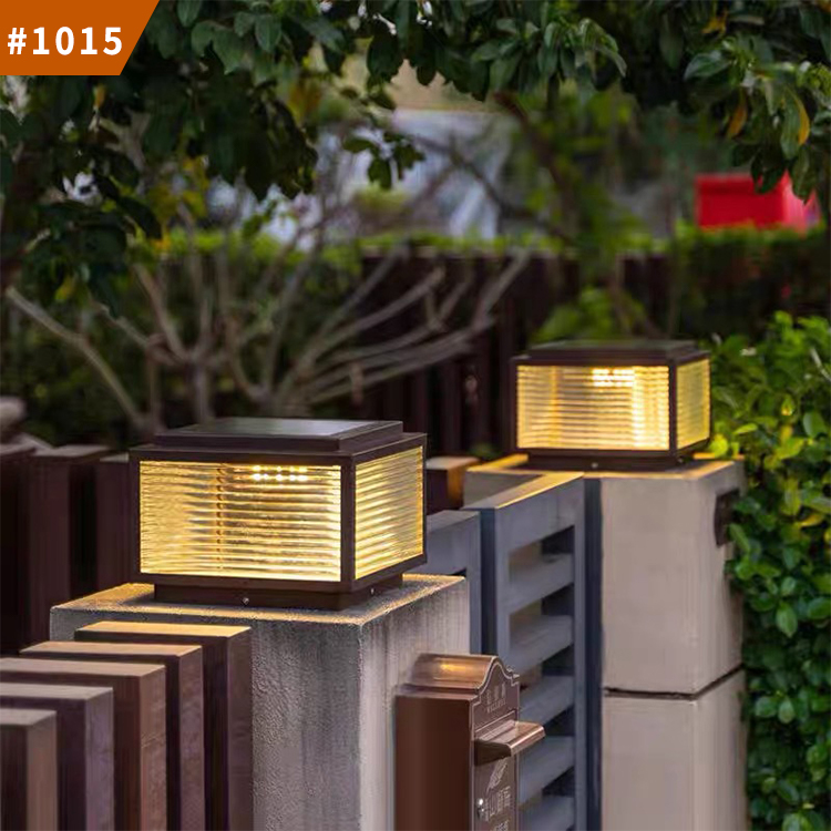 solar powered pillar lights
