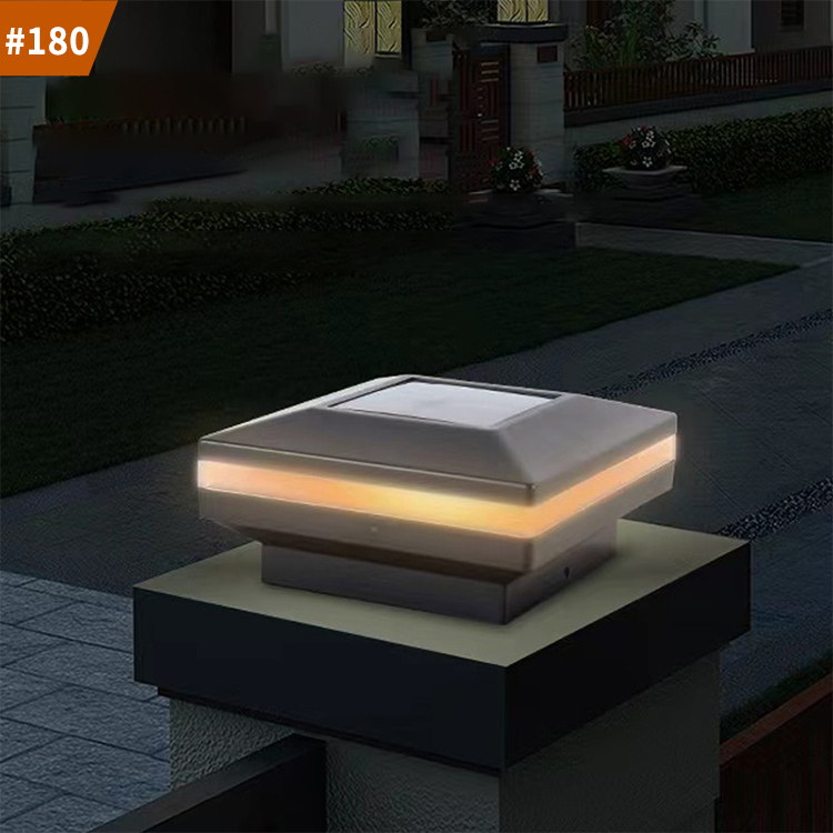 solar post cap lights outdoor