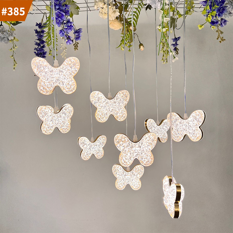 butterfly decor chandelier for wedding