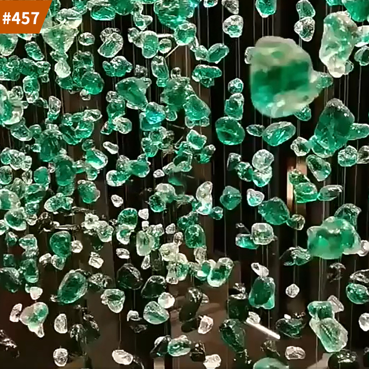 square glass pendant lighting