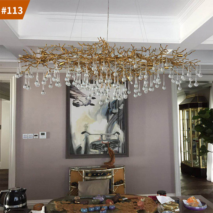 branches hotel living room lamp art led large stair chandeliers & pendant lights
