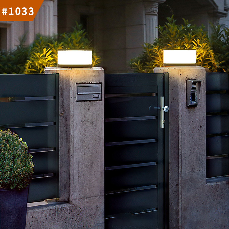 solar powered pillar lights