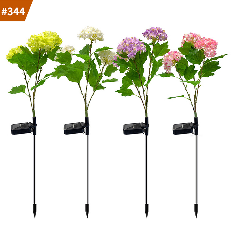 led solar outdoor waterproof decoration hydrangea light