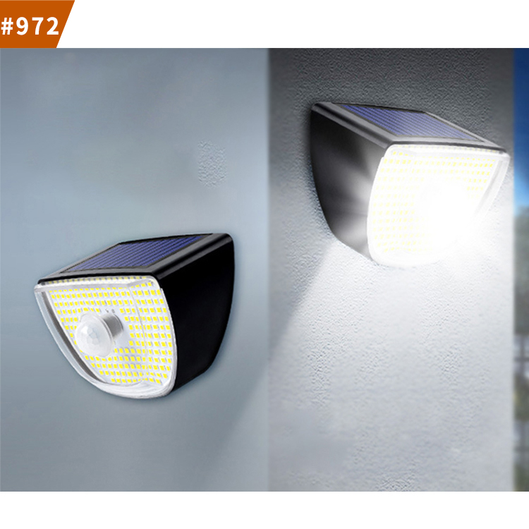 sensor solar led wall light