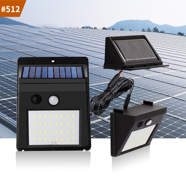 split solar wall lamp