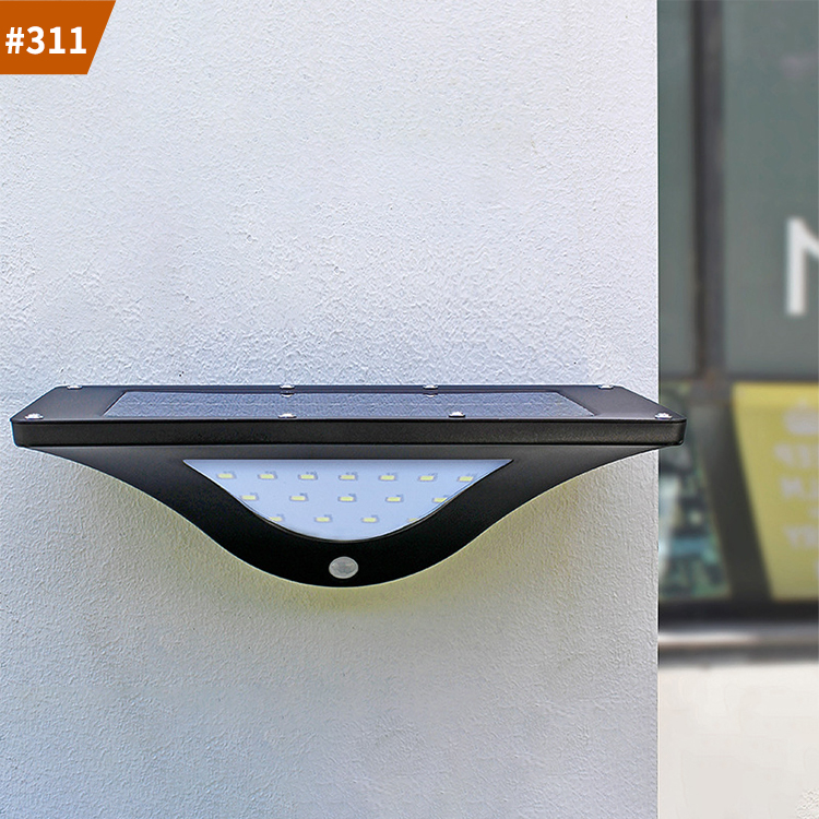 led solar wall light