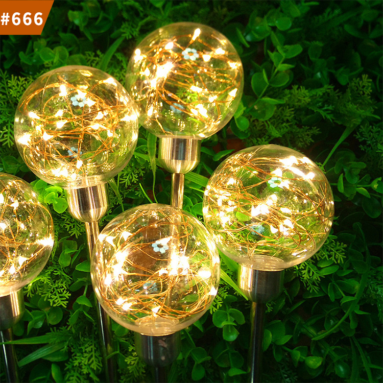 outdoor garden decor solar lamp