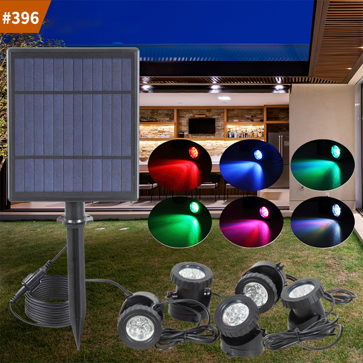 rgb solar garden light