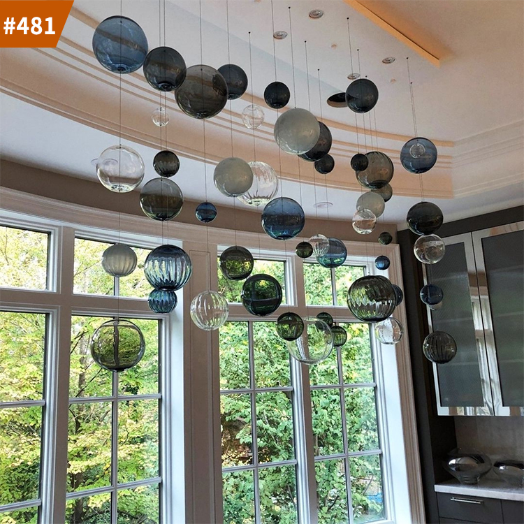 glass blown chandelier