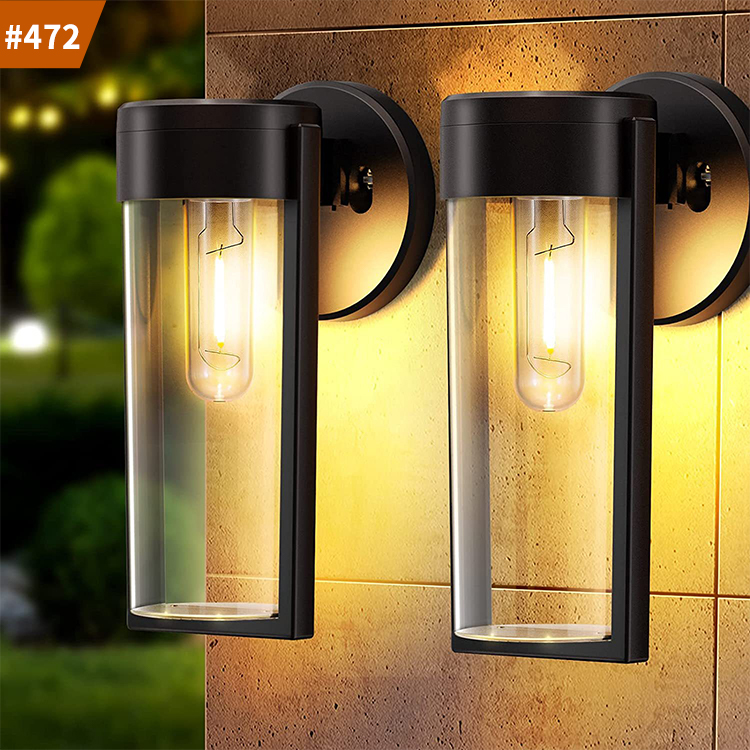 solar power outdoor decor wall lamp