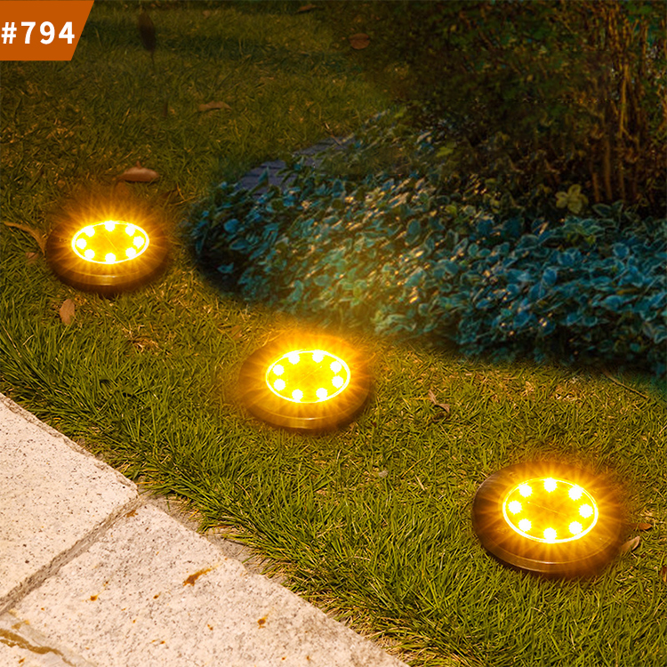 solar powered led ground light