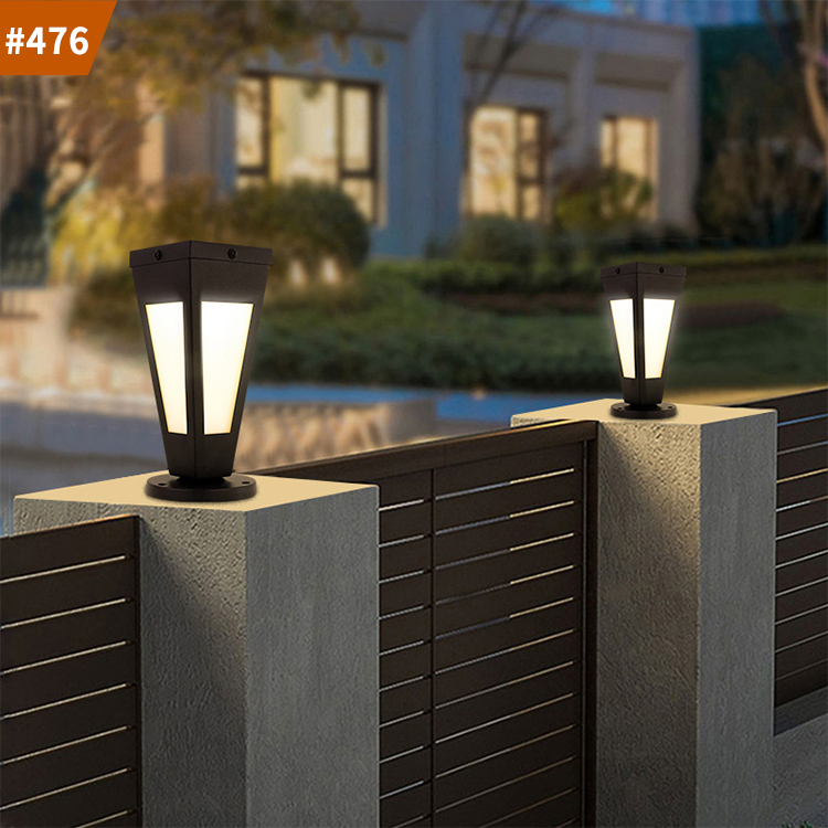 gate pillar lights