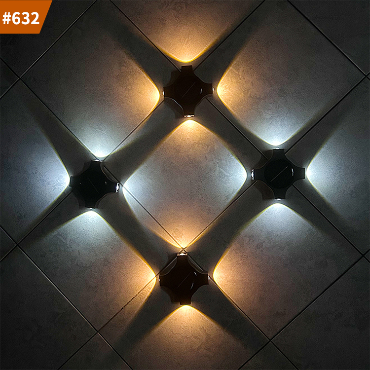 lamp led solar wall light