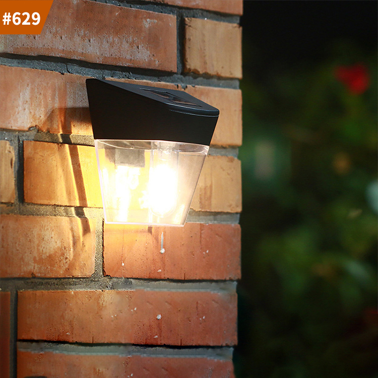 solar outdoor light wall