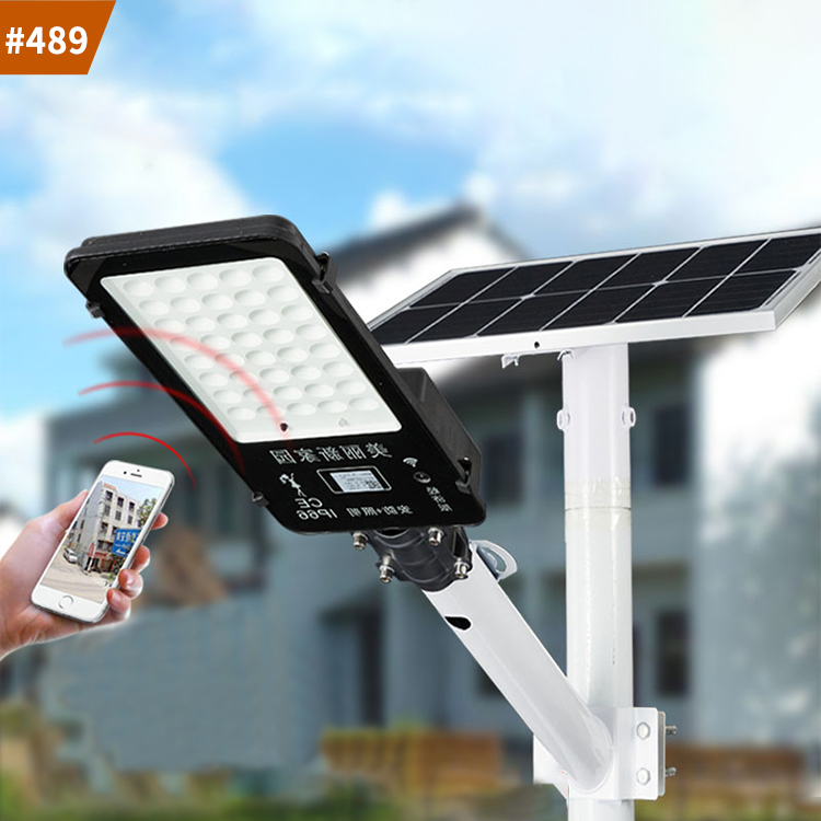 street lights solar panels