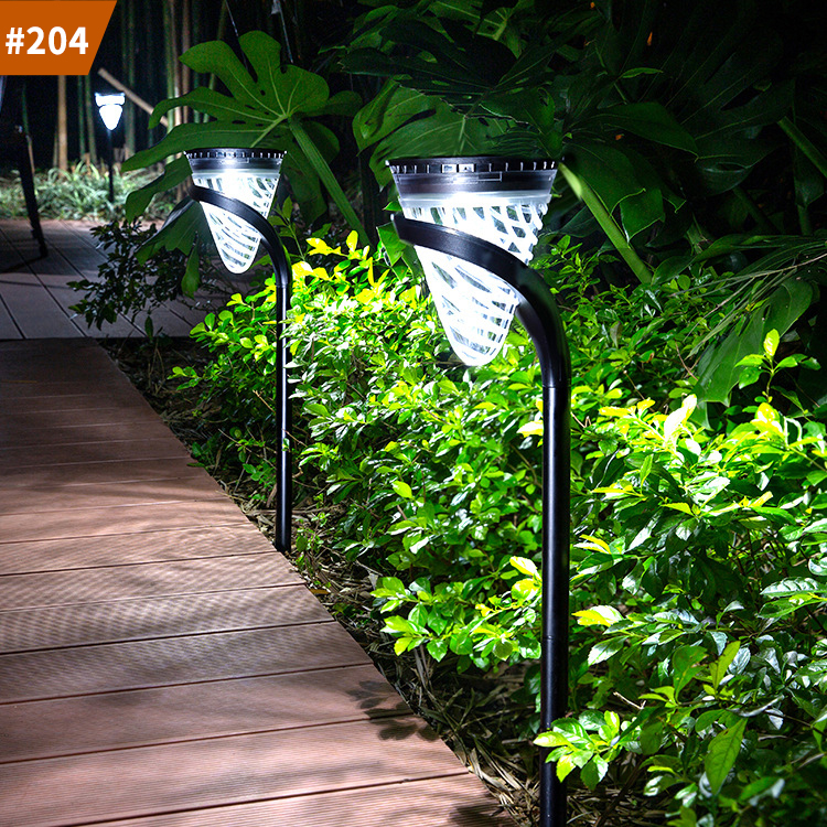 cone shape solar lantern garden light