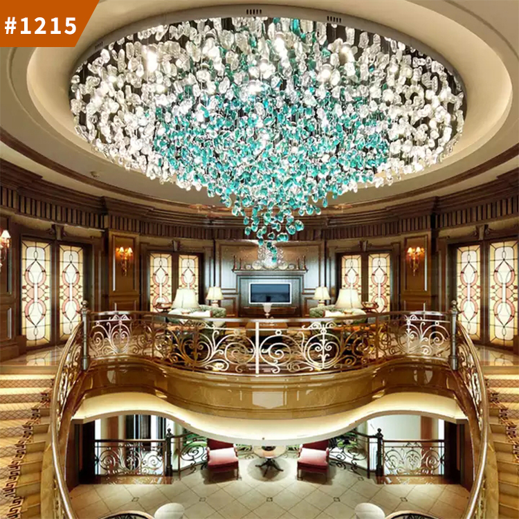 crystal stone pendant light