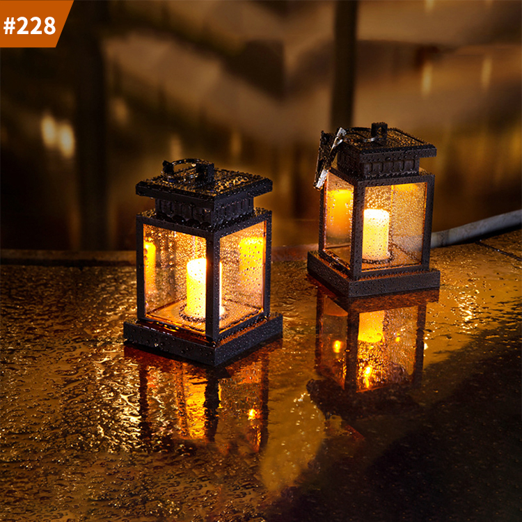 solar garden candle light