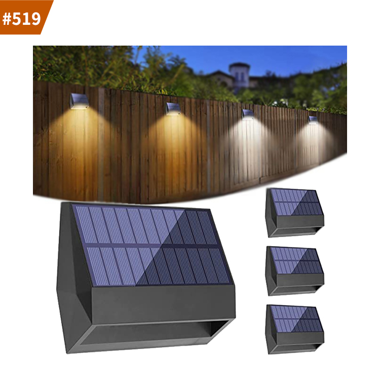 solar powered led wall light