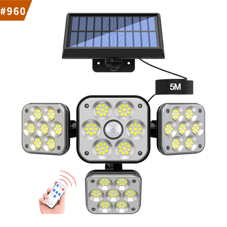 solar split wall light