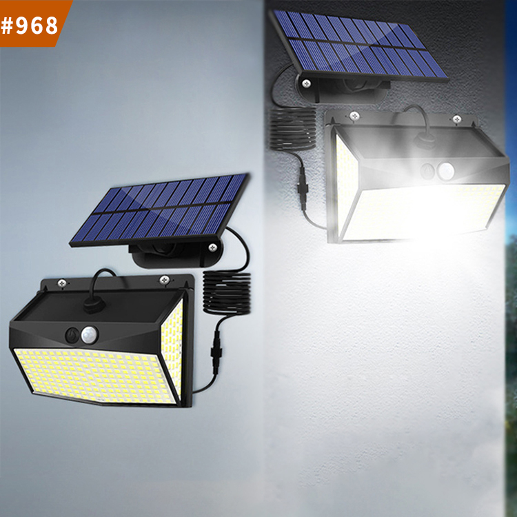 split solar wall lamp