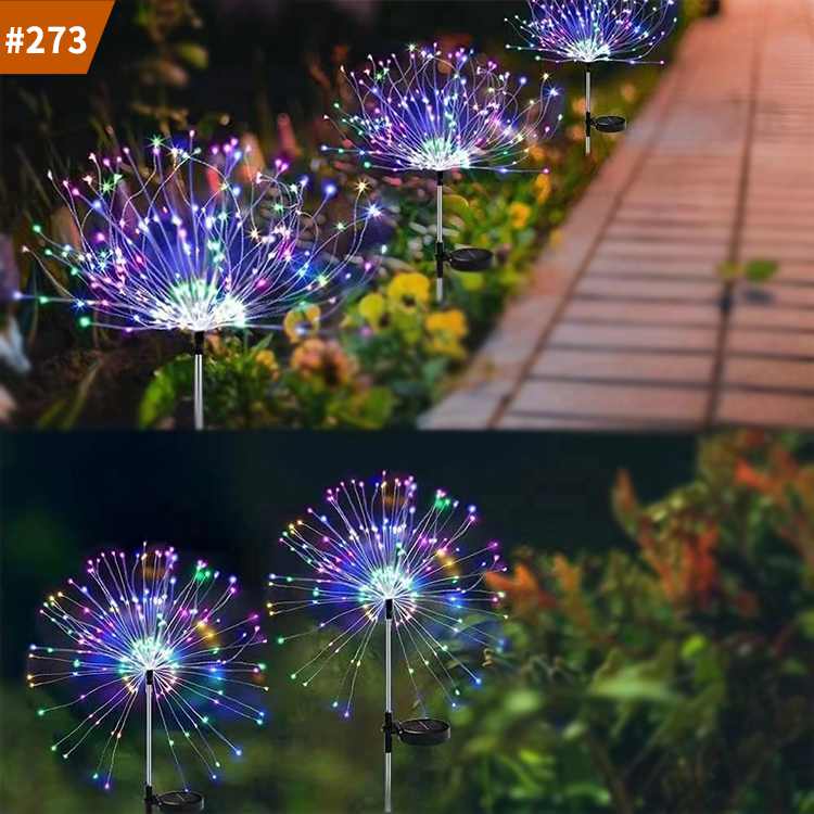 led solar firework lights