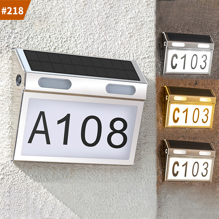 address sign house door number