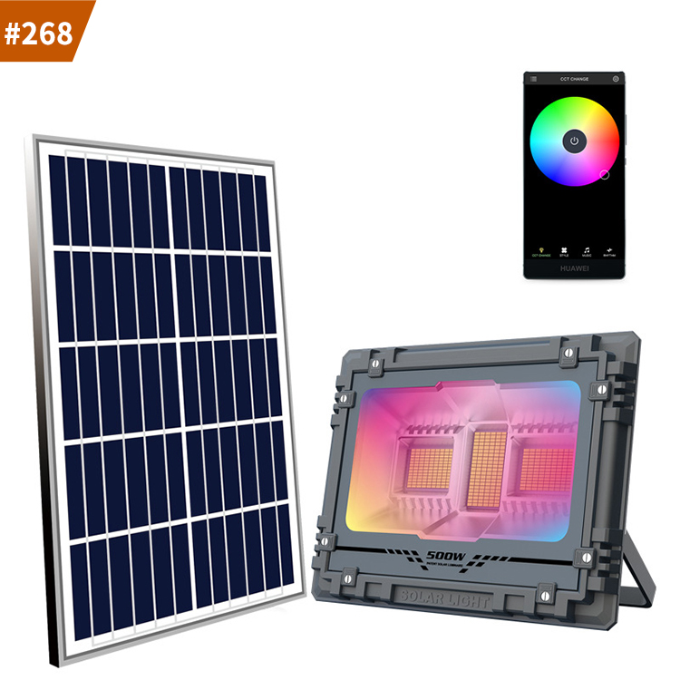 led solar flood light