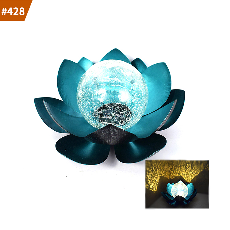 solar lotus flower light